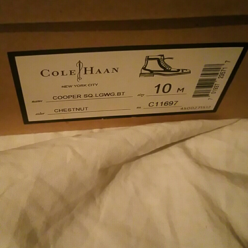 Cole haan cooper square wingtip boots